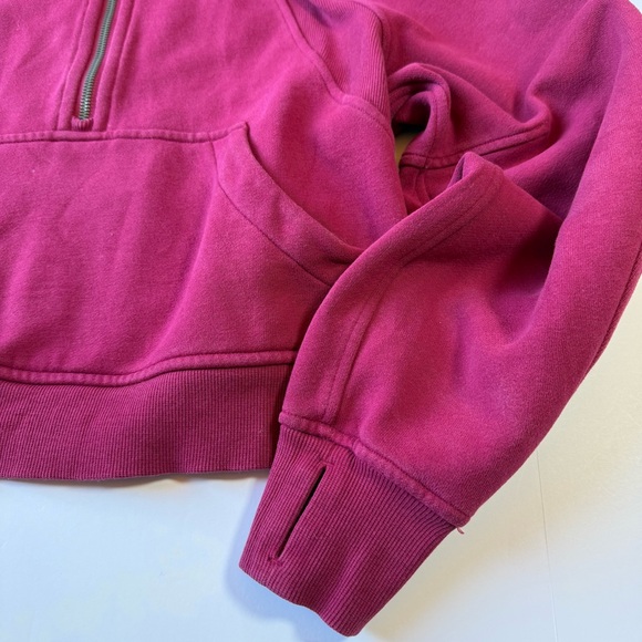 Lululemon Scuba Oversized Half-Zip Hoodie Magenta XS/S - Picture 2 of 7